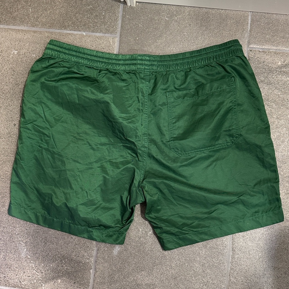 Todd Snyder Men’s Green Drawstring Weekend Shorts (Size XL) - Picture 5 of 6